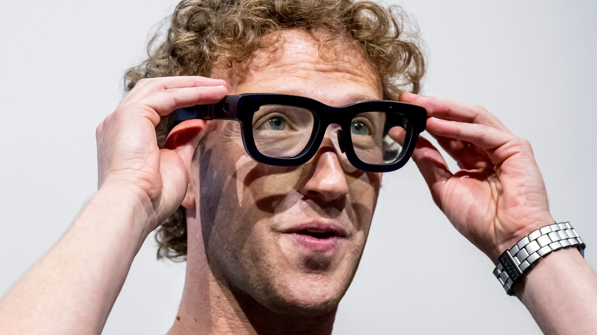 Mark Zuckerberg wearing Orion glasses