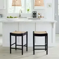 Home Decorators Collection  Hamlin Backless Natural Woven Counter Stools