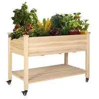 Veikous Wooden Raised Garden Bed